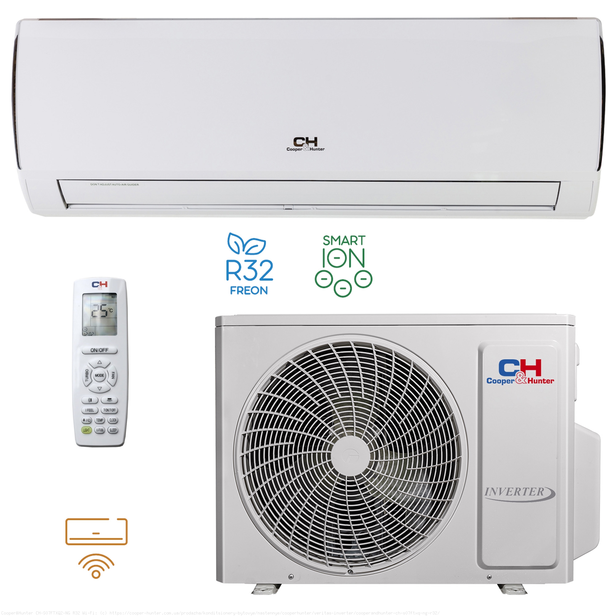 cooperandhunter-ch-s07ftxq-ng-r32 (2) Кондиціонер Cooper&Hunter CH-S18FTXQ2-NG R32 Wi-Fi серія Veritas NG